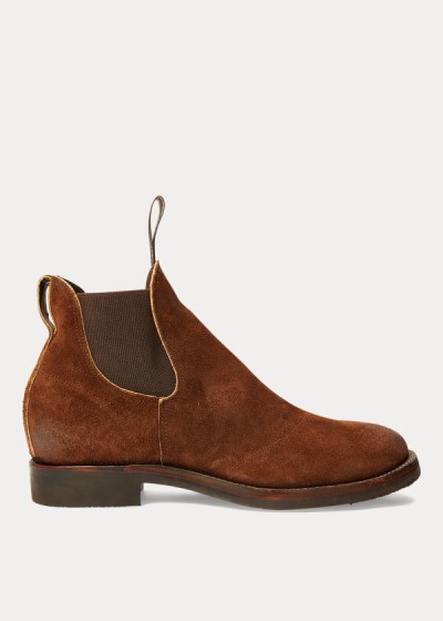 Pánské Chelsea Boots Ralph Lauren Suede - 98632-KCMV